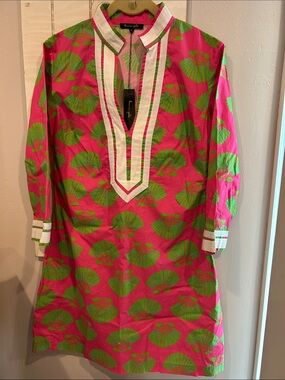 Lauren Gold Pink & Green Printed Tunic Dress